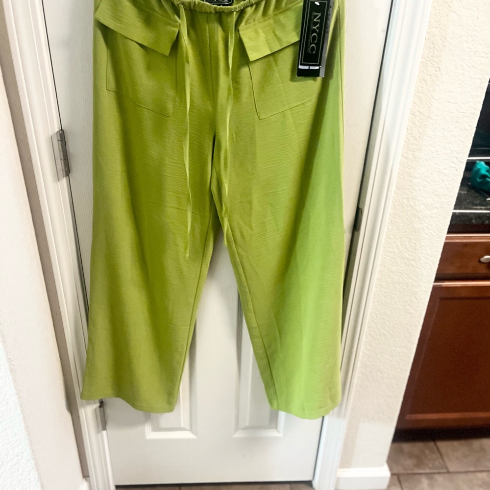 NYCC Lime Green Wide-Leg Pants